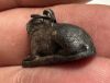 Picture of ANCIENT EGYPT. NEW KINGDOM SOLID SILVER RECLINING LION  AMULET. 1250 B.C 