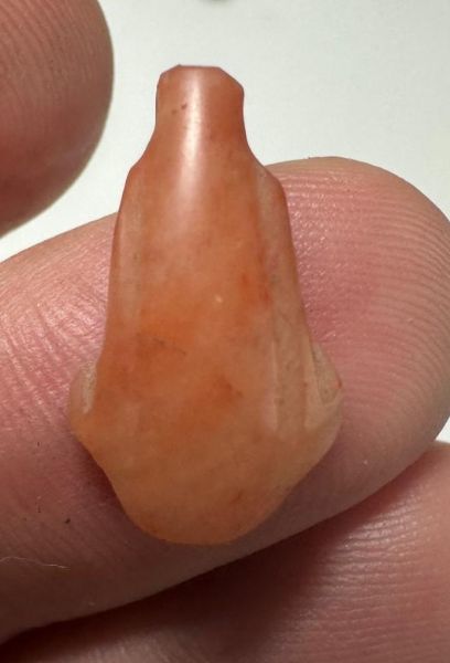 Picture of ANCIENT EGYPT. NEW KINGDOM CARNELIAN LOTUS FLOWER. 1250 B.C