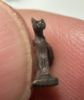 Picture of ANCIENT EGYPT. NEW KINGDOM TINY SILVER CAT AMULET (BASTET). 1400 - 1250 B.C