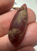 Picture of  ANCIENT EGYPT. NEW KINGDOM TEAR DROP CARNELIAN AMULET / BEAD WITH ORIGINAL GOLD SUSPENSION LOOP . 1400 - 1200 B.C  NEW KINGDOM