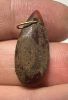Picture of  ANCIENT EGYPT. NEW KINGDOM TEAR DROP CARNELIAN AMULET / BEAD WITH ORIGINAL GOLD SUSPENSION LOOP . 1400 - 1200 B.C  NEW KINGDOM