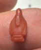 Picture of ANCIENT EGYPT, AMARNA RED JASPER DUCK AMULET . 1334 – 1325 BC .     1334 – 1325 BC . TIME OF KING TUTANKHAMUN
