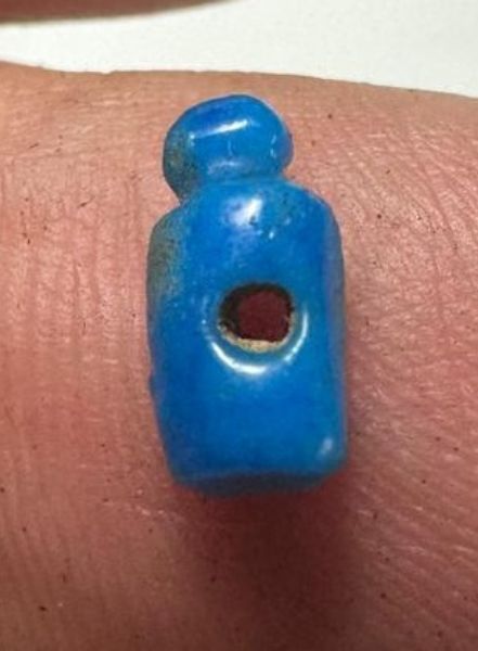 Picture of ANCIENT EGYPT, AMARNA FAIENCE AMULET . 1334 – 1325 BC .     1334 – 1325 BC . TIME OF KING TUTANKHAMUN