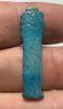 Picture of ANCIENT EGYPT. LATE NEW KINGDOM FAIENCE AMULET OF A DJED PILLAR. 13TH - 12TH CENTURY  BC .   