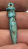 Picture of ANCIENT EGYPT. LATE NEW KINGDOM FAIENCE PAPYRUS SCEPTRE AMULET . 13TH - 12TH CENTURY  BC .   