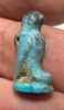 Picture of ANCIENT EGYPT. LATE NEW KINGDOM FAIENCE AMULET OF A FALCON - HORUS. 13TH - 12TH CENTURY  BC .
