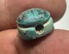 Picture of ANCIENT EGYPT.  NEW KINGDOM GLAZED STONE SCARAB. 1400 - 1200 B.C 