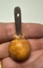 Picture of ANCIENT EGYPT. NEW KINGDOM WOOD AND BONE? ORNAMENT. 1400 - 1200 B.C. POMEGRANATE SHAPED  