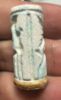 Picture of  ANCIENT NEO-ASSYRIAN FAIENCE CYLENDER SEAL WITH THE ORIGINAL GOLD CAP. 700 - 650 B.C