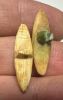 Picture of ANCIENT EGYPT.  NEW KINGDOM IVORY BUTTONS . LOT OF TWO.  1400 - 1200  BC .   
