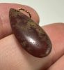 Picture of  ANCIENT EGYPT. NEW KINGDOM TEAR DROP CARNELIAN AMULET / BEAD WITH ORIGINAL GOLD SUSPENSION LOOP . 1400 - 1200 B.C  NEW KINGDOM