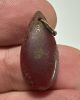 Picture of  ANCIENT EGYPT. NEW KINGDOM TEAR DROP CARNELIAN AMULET / BEAD WITH ORIGINAL GOLD SUSPENSION LOOP . 1400 - 1200 B.C  NEW KINGDOM