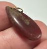 Picture of  ANCIENT EGYPT. NEW KINGDOM TEAR DROP CARNELIAN AMULET / BEAD WITH ORIGINAL GOLD SUSPENSION LOOP . 1400 - 1200 B.C  NEW KINGDOM