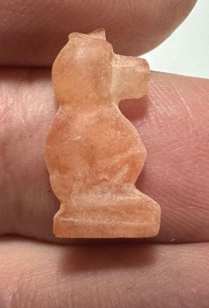 Picture of ANCIENT EGYPT.  NEW KINGDOM STONE BABOON AMULET. 1250 B.C