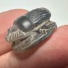 Picture of ANCIENT EGYPT, NEW KINGDOM BANDED AGATE STONE SCARAB. HATHOR. 1400 - 1200 B.C