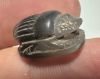 Picture of ANCIENT EGYPT, NEW KINGDOM BANDED AGATE STONE SCARAB. HATHOR. 1400 - 1200 B.C
