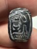 Picture of ANCIENT EGYPT, NEW KINGDOM BANDED AGATE STONE SCARAB.  1400 - 1200 B.C