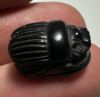 Picture of ANCIENT EGYPT, NEW KINGDOM  BLACK AGATE STONE SCARAB. 1400 - 1200 B.C