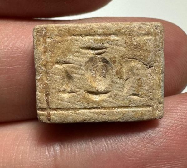 Picture of ANCIENT EGYPT, NEW KINGDOM STEATITE STONE SCARABOID  1400 - 1200 B.C
