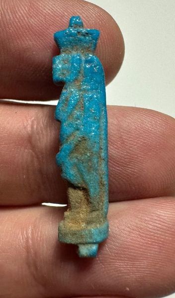 Picture of ANCIENT EGYPT. LATE NEW KINGDOM FAIENCE AMULET OF TAWERET. 13TH - 12TH CENTURY  BC .   