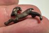 Picture of ANCIENT EGYPT , NEW KINGDOM SILVER IBEX AMULET.  1250 B.C