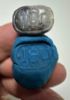 Picture of ANCIENT EGYPT, NEW KINGDOM BANDED AGATE STONE SCARAB.  1400 - 1200 B.C