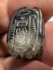 Picture of ANCIENT EGYPT, NEW KINGDOM BANDED AGATE STONE SCARAB.  1400 - 1200 B.C.  KING'S THUTMOSES III'S NAME