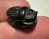 Picture of ANCIENT EGYPT, NEW KINGDOM BANDED AGATE STONE SCARAB.  1400 - 1200 B.C.  KING'S THUTMOSES III'S NAME