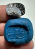 Picture of ANCIENT EGYPT, NEW KINGDOM BANDED AGATE STONE SCARAB.  1400 - 1200 B.C.  KING'S THUTMOSES III'S NAME