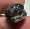 Picture of ANCIENT EGYPT, NEW KINGDOM BANDED AGATE STONE SCARAB.  1400 - 1200 B.C.  KING'S THUTMOSES III'S NAME