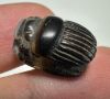 Picture of ANCIENT EGYPT, NEW KINGDOM BANDED AGATE STONE SCARAB.  1400 - 1200 B.C.  QUEEN HATSHEPSUT'S NAME
