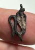 Picture of ANCIENT EGYPT. NEW KINGDOM SOLID SILVER COBRA  AMULET. 1250 B.C 