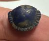 Picture of ANCIENT EGYPT. LAPIS LAZULI SEA SHELL AMULET. 1250 B.C  NEW KINGDOM