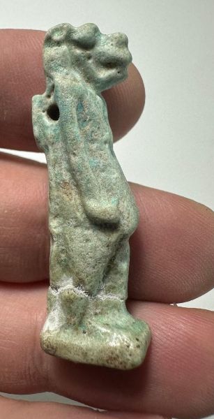 Picture of ANCIENT EGYPT - FAIENCE TAWERET AMULET . 600 - 300 B.C