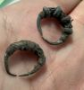 Picture of ANCIENT EGYPT. NEW KINGDOM SILVER EARRINGS (2). 1400 - 1200 B.C