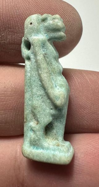 Picture of ANCIENT EGYPT - FAIENCE TAWERET AMULET . 600 - 300 B.C