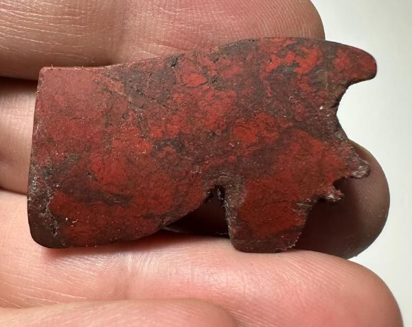 Picture of ANCIENT EGYPT. RED JASPER  EYE OF HORUS AMULET. 1250 B.C  NEW KINGDOM