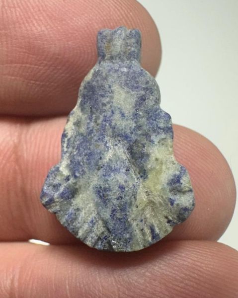 Picture of  ANCIENT EGYPT. NEW KINGDOM LAPIS LAZULI LOTUS FLOWER. 1250 B.C