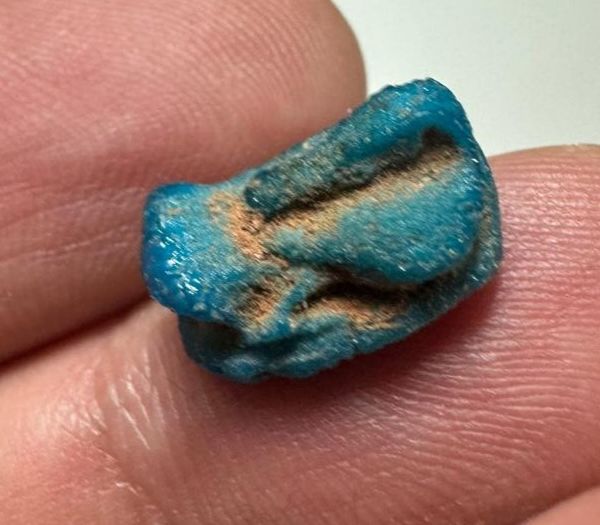 Picture of ANCIENT EGYPT FAIENCE DUCK AMULET. NEW KINGDOM. 1400 - 1200  B.C