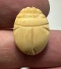 Picture of   Ancient Egypt. Ivory or Bone Button Scarab. New Kingdom . 14th - 12th  Century B.C