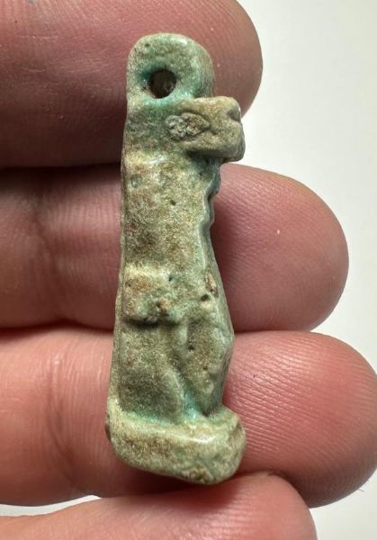 Picture of  ANCIENT  EGYPT. FAIENCE AMULET. THOTH . 600 - 300 B.C