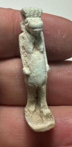 Picture of ANCIENT EGYPT - FAIENCE TAWERET AMULET . 600 - 300 B.C