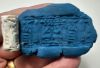 Picture of ANCIENT LEVANT  BRONZE AGE FAIENCE CYLINDER SEAL.  1400 - 1200 B.C