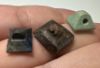 Picture of LOT OF 3 : ANCIENT EGYPT. NEW KINGDOM TWO STONE AND 1 FAINECE AMULETS. 1400 - 1200  B.C