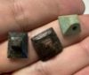 Picture of LOT OF 3 : ANCIENT EGYPT. NEW KINGDOM TWO STONE AND 1 FAINECE AMULETS. 1400 - 1200  B.C