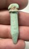 Picture of  ANCIENT EGYPT.  FAIENCE PAPYRUS SCEPTRE AMULET.  600 B.C    