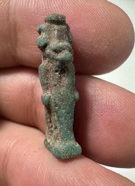 Picture of ANCIENT EGYPT. FAIENCE HORUS AMULET. 600 - 300 B.C