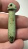Picture of  ANCIENT EGYPT.  FAIENCE PAPYRUS SCEPTRE AMULET.  600 B.C    