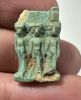 Picture of ANCIENT EGYPT. FAIENCE OSIRIAN TRIAD AMULET. 600 - 300 B.C