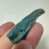 Picture of  ANCIENT EGYPT.  FAIENCE CROCKADILE / SOBEK AMULET.  600 - 300 B.C    